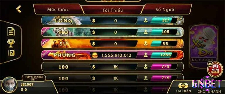 Mẹo chơi xóc đĩa Gn casino hiệu quả