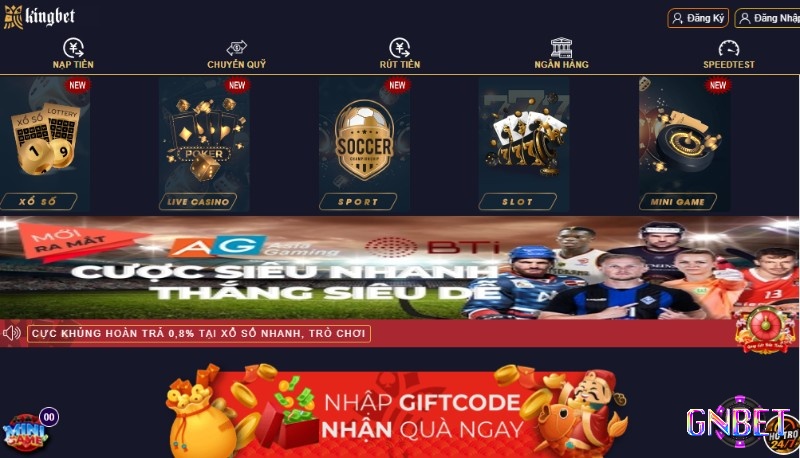 Sản phẩm đa dạng và chất lượng tại Kingbet