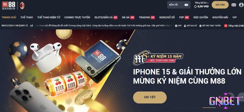 M88 là sân cược uy tín hàng đầu cho cược thủ