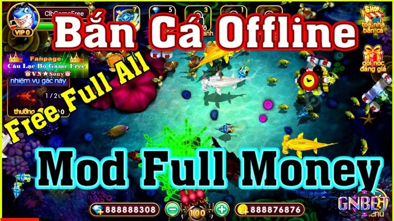 Mod game bắn cá là phiên bản đã trải qua sự sửa đổi nâng cấp của trò chơi gốc