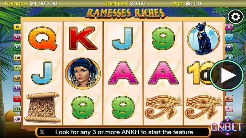 Cách chơi game slot Ramesses Riches không quá khó