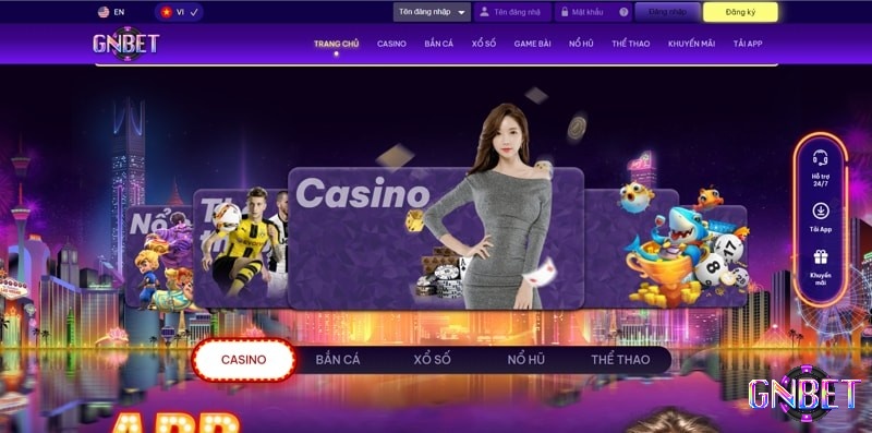 Top 10+ casino trực tuyến hàng đầu phải kể đến thương hiệu Gnbet