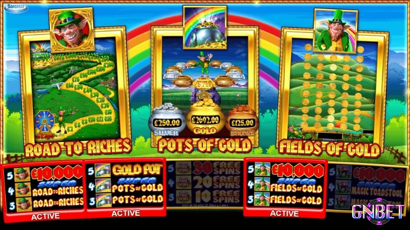 Rainbow Riches Pick'n'mix slot được phát triển bởi Barcrest với chủ đề về người Ireland