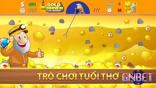 Game Đào Vàng có lối chơi đơn giản nhưng cần sự nhanh nhẹn