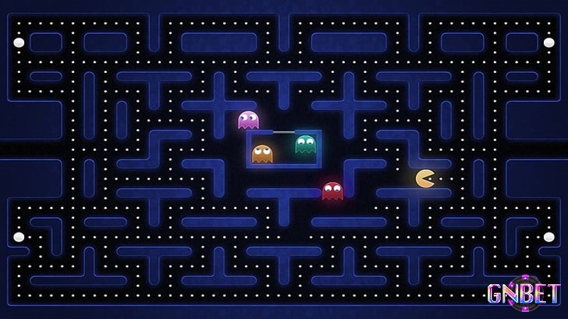 PAC-MAN có đồ họa 2D dạng pixel 