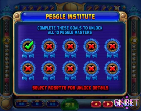 Thu thập đủ 10 Peggle Master và giành được những phần thưởng lớn