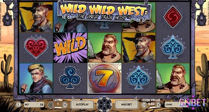 Wild Wild West: The Great Train Heist (NetEnt) đem đến một loạt tính năng về Wild với tiềm năng thưởng lớn