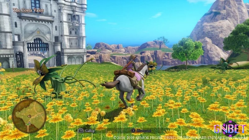 Game Dragon Quest XI sử dụng hệ thống đánh theo lượt truyền thống