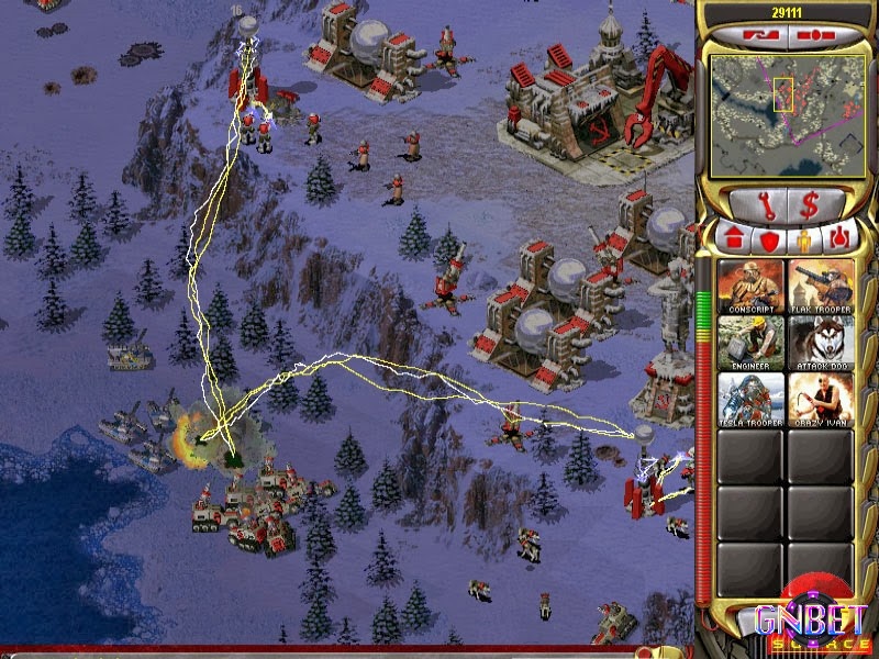 Command & Conquer: Red Alert 2 giữ chế độ chọn phe quốc gia và thêm siêu vũ khí