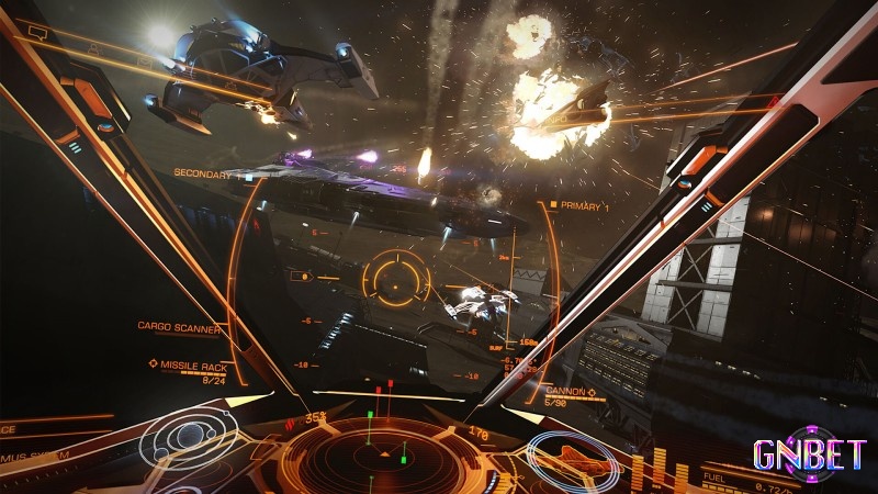 Hình ảnh minh họa các hành tinh và nhiệm vụ mà người chơi có thể tham gia trong Elite Dangerous