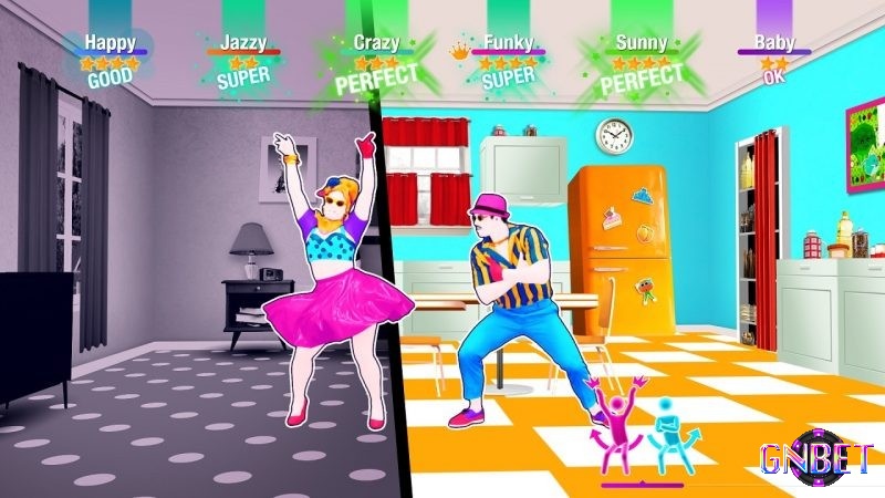 Hình ảnh nhân vật hoạt hình di chuyển theo điệu nhạc một cách linh hoạt và cuốn hút trong Just Dance 2021