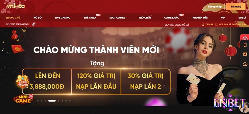 Giao diện VNLOTO thân thiện giúp người chơi dễ dàng thao tác